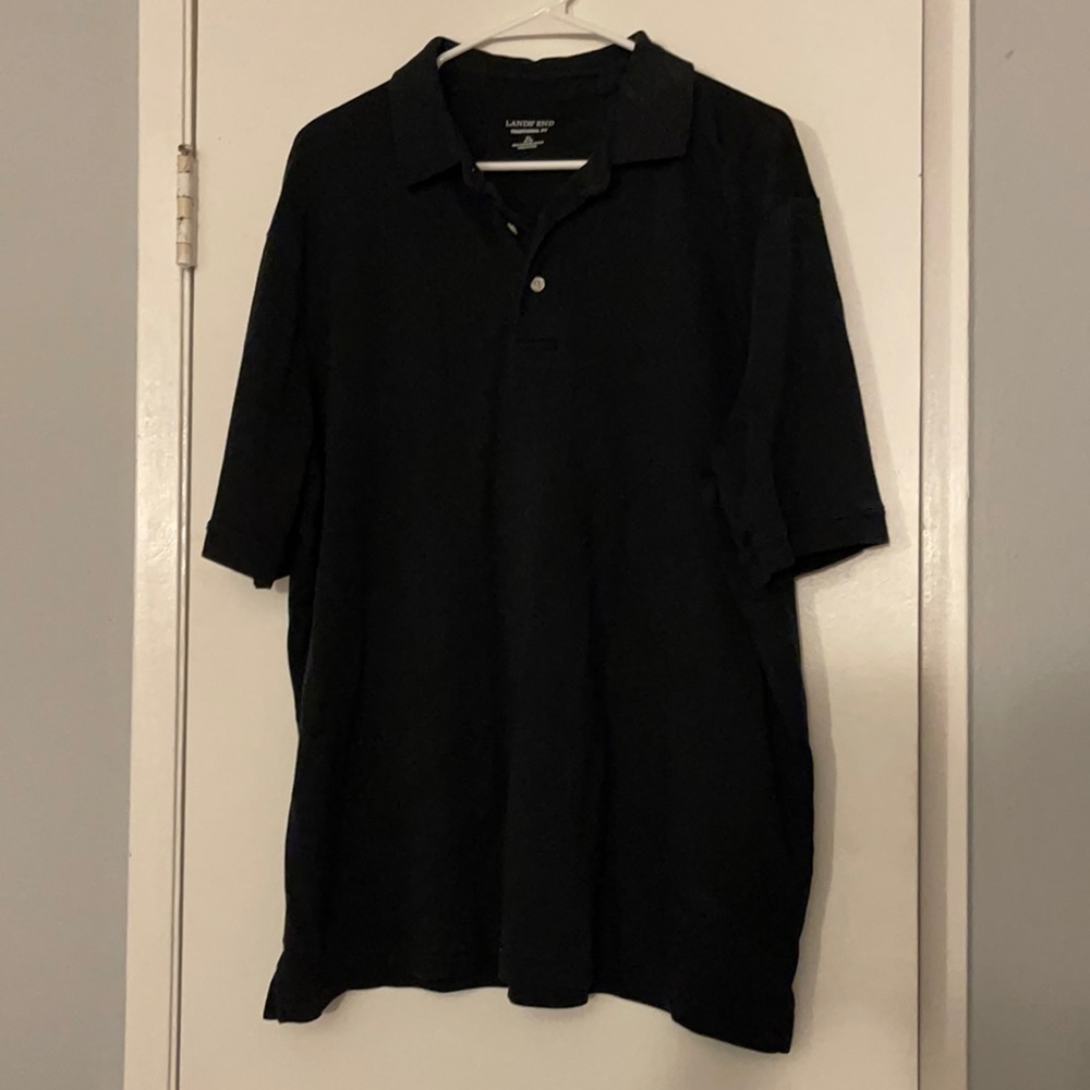 Lands End XL (46-48) Black button up